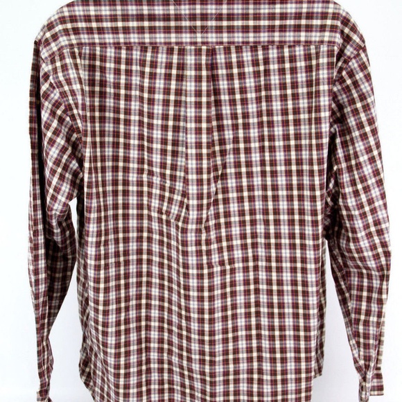 VTG Tommy Hilfiger Medium M Shirt Plaid Old Flag - Picture 4 of 7